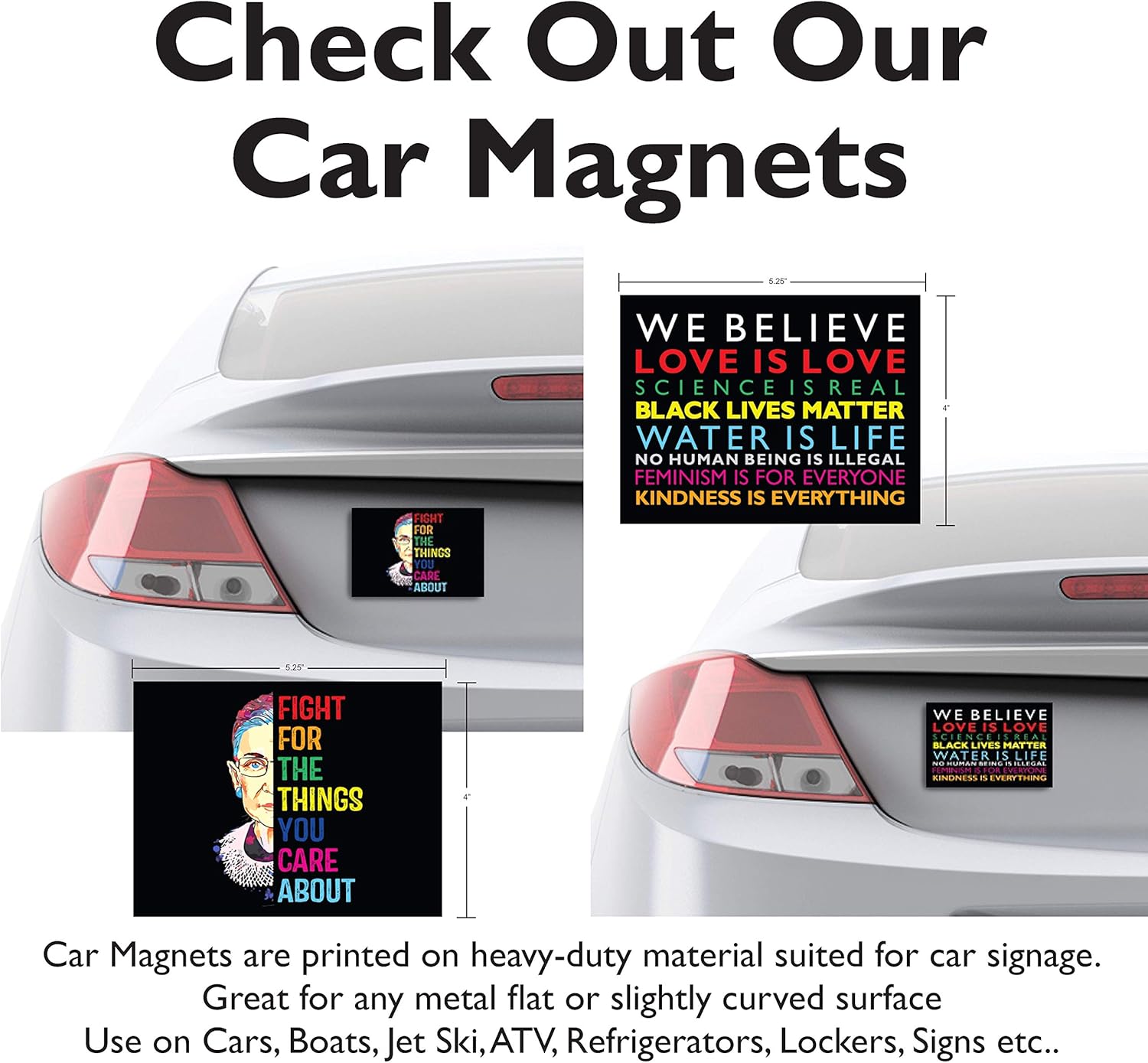 SignPro We Believe Yard Sign | We Believe Sign | Black Lives Matter Sign | Love is Love | Kindness Is Everything | 24" x 18" Corrugated Plastic Yard Signs with H Stakes | Double Sided (1)