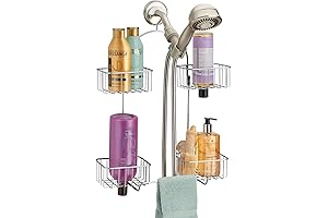 iDesign Classico Split Shower Caddy, Chrome