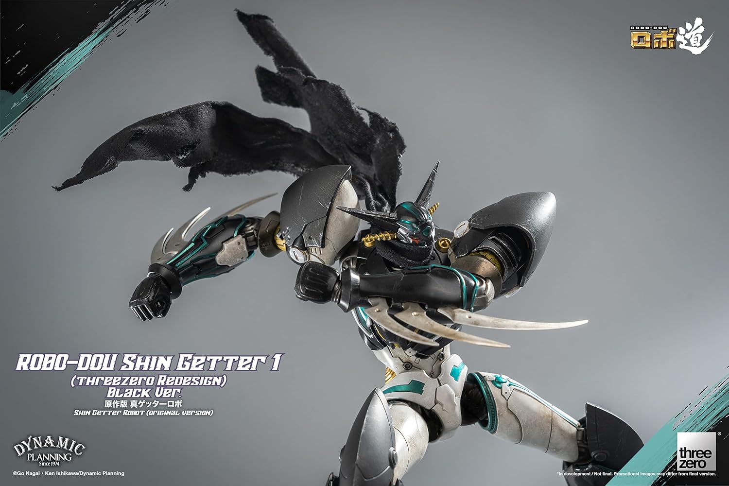 threezero Shin Getter 1 (Black Version) ROBO-DOU Collectible Figure