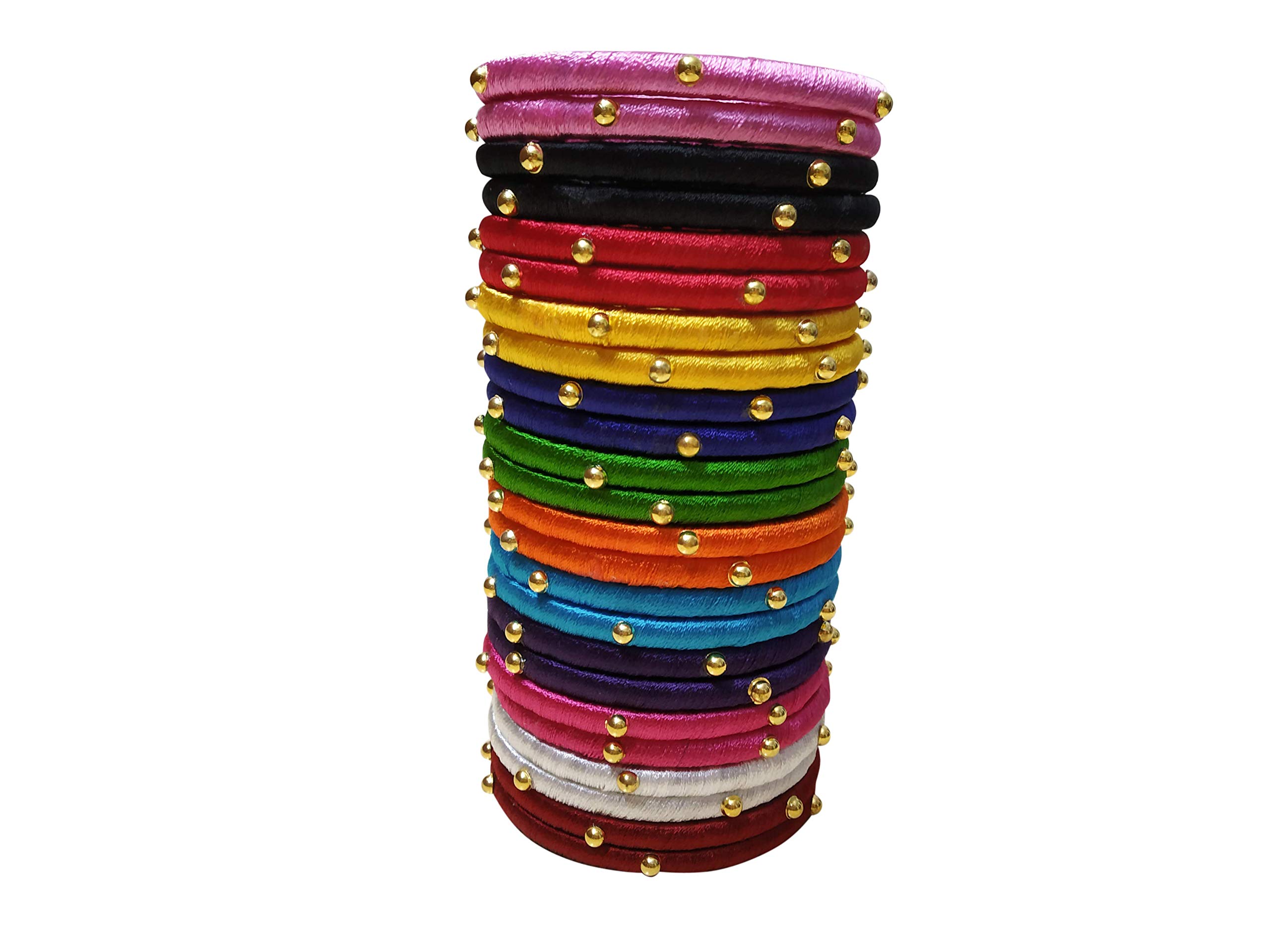 See full amazon price history chart for GOELX Silk Thread Handmade Multicolored Bangles with Golden Embellishments - 2.6 GOELX Silk Thread Handmade Multicolored Bangles with Golden Embellishments - 2.6 (B07JNRSMJZ) Amazon Price History, Amazon Price Tracker