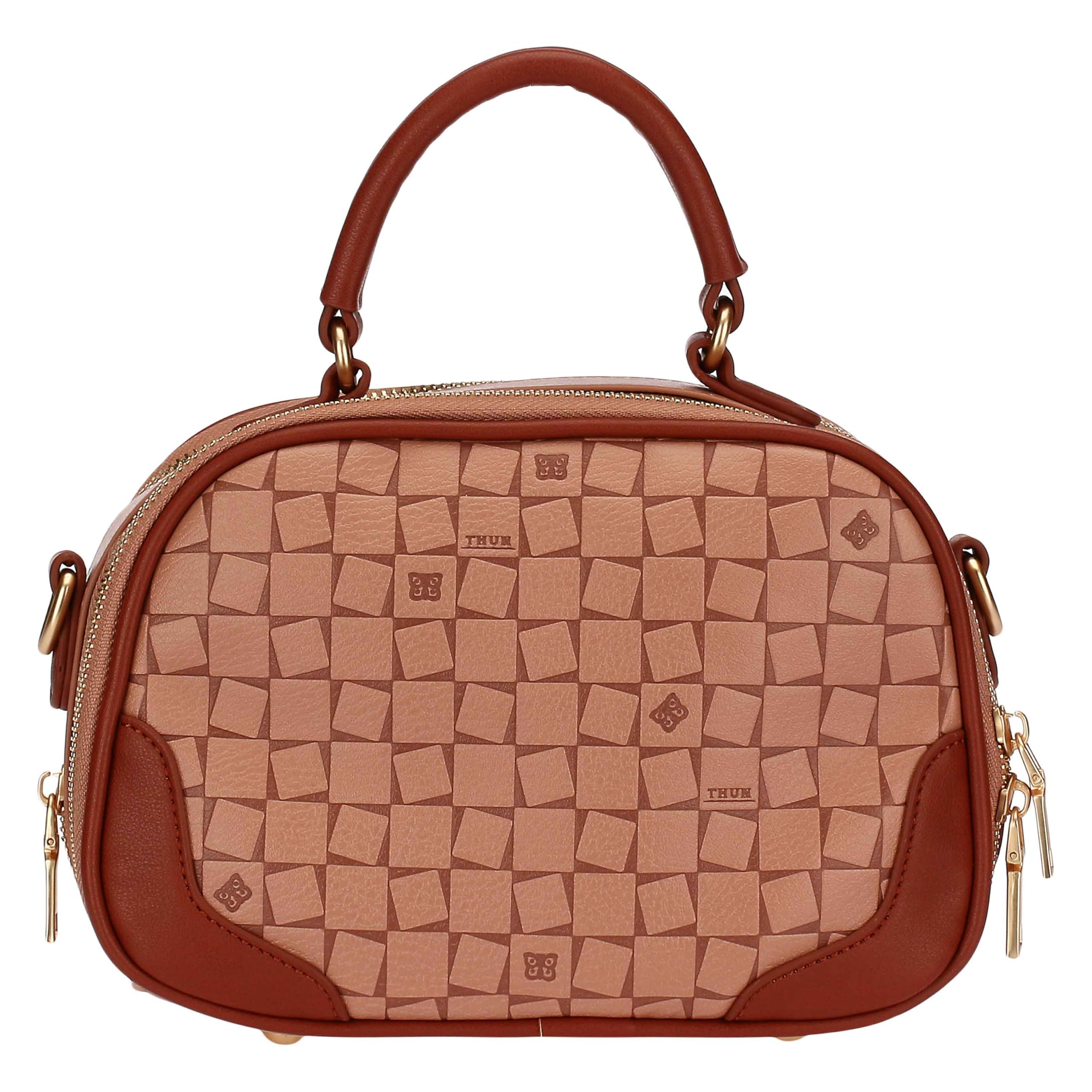 THUN - Borsa tracolla/mano - poliestere, PU, metallo - Collezione Sempre con me - 23 x 8 x 16 cm