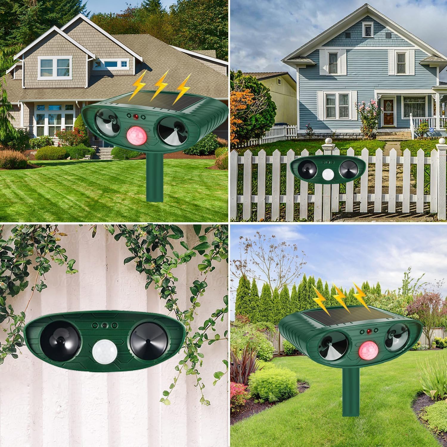 Katzenschreck Garten Ultraschall Solar Tiervertreiber, Animal Scarer BY1