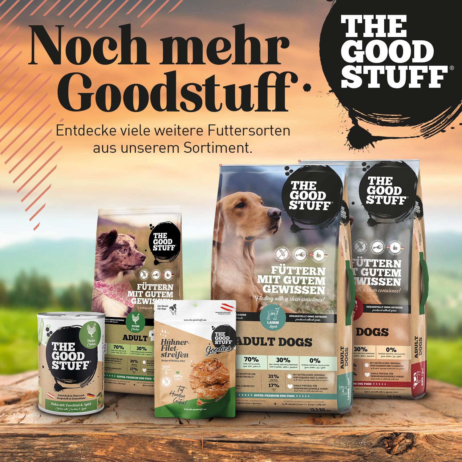 THE GOODSTUFF Pferd (Adult) 12,5 kg | Hochwertiges Hundetrockenfutter getreidefrei | Mit frischem Pferdefleisch | Hundefutter trocken für ausgewachsene Hunde | Super-Premium Trockenfutter für Hunde