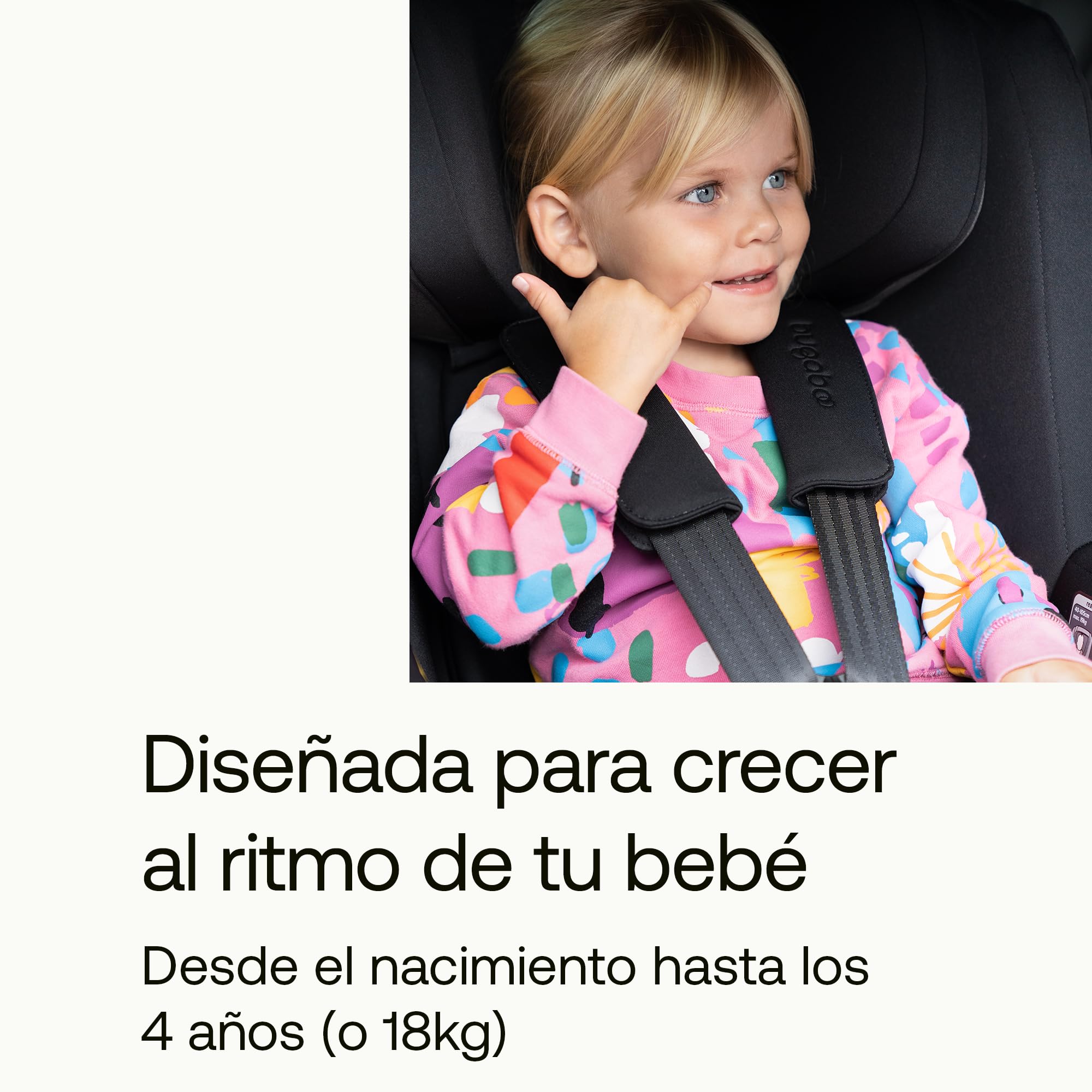 Bugaboo Owl by Nuna Silla de coche, desde el nacimiento hasta los 4 Años | 0-18 kg, Rotación 360 grados, Orientación Trasera y Delantera, Grupo 0+/1, Confort y Seguridad, Negra
