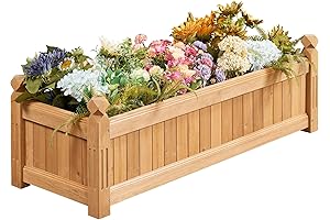 Yaheetech Wooden Raised Garden Planter