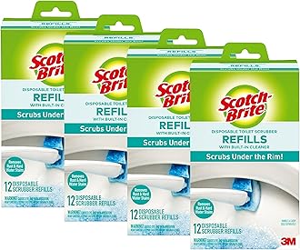 Scotch-Brite Refill, Multicolor, 12 Count(Pack of 4)