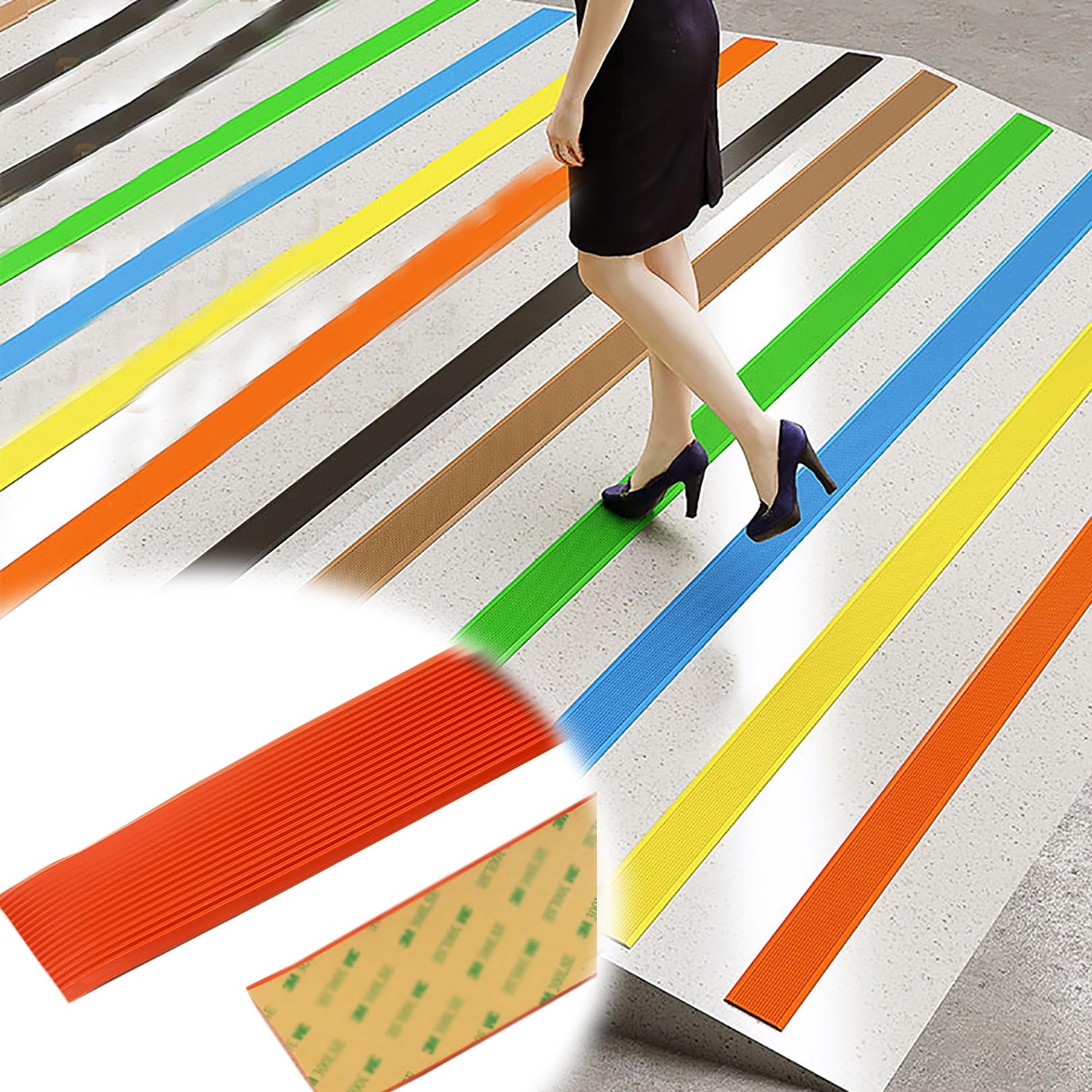 Cxvhsertwr Red Stair Carpet Treads, Edge Trim Rubber Strips Stair Nose Molding(,L 6M)