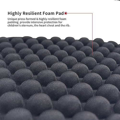 Miniatura 3 de Cabasse Camisa protectora acolchada para jóvenes, protector de costillas en el pecho, protector de corazón, camiseta de esternón para fútbol,