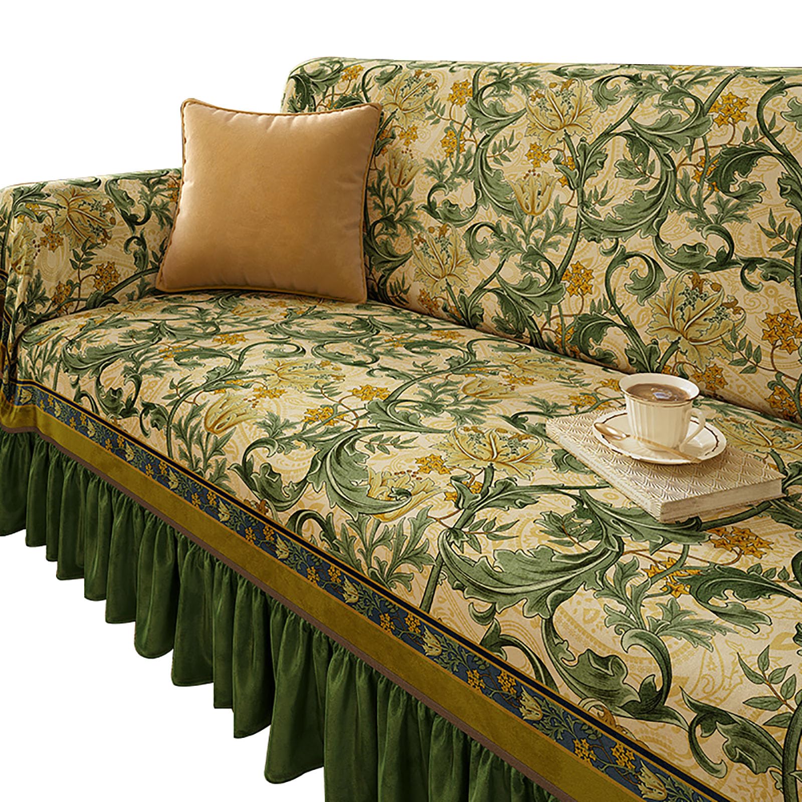 Customized Retro Sofa Slipcovers,Modern Short Plush Sofa