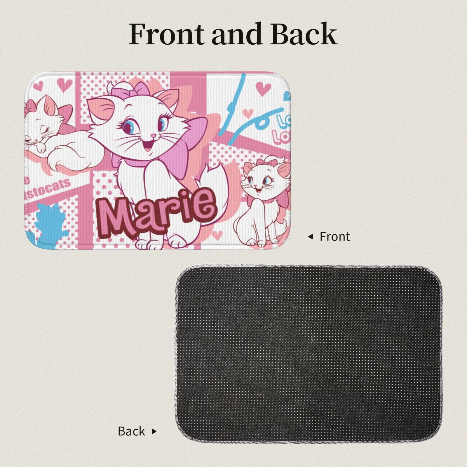Amazon｜玄関マット マリーちゃん 猫 ネコ バスマット 足ふきマット