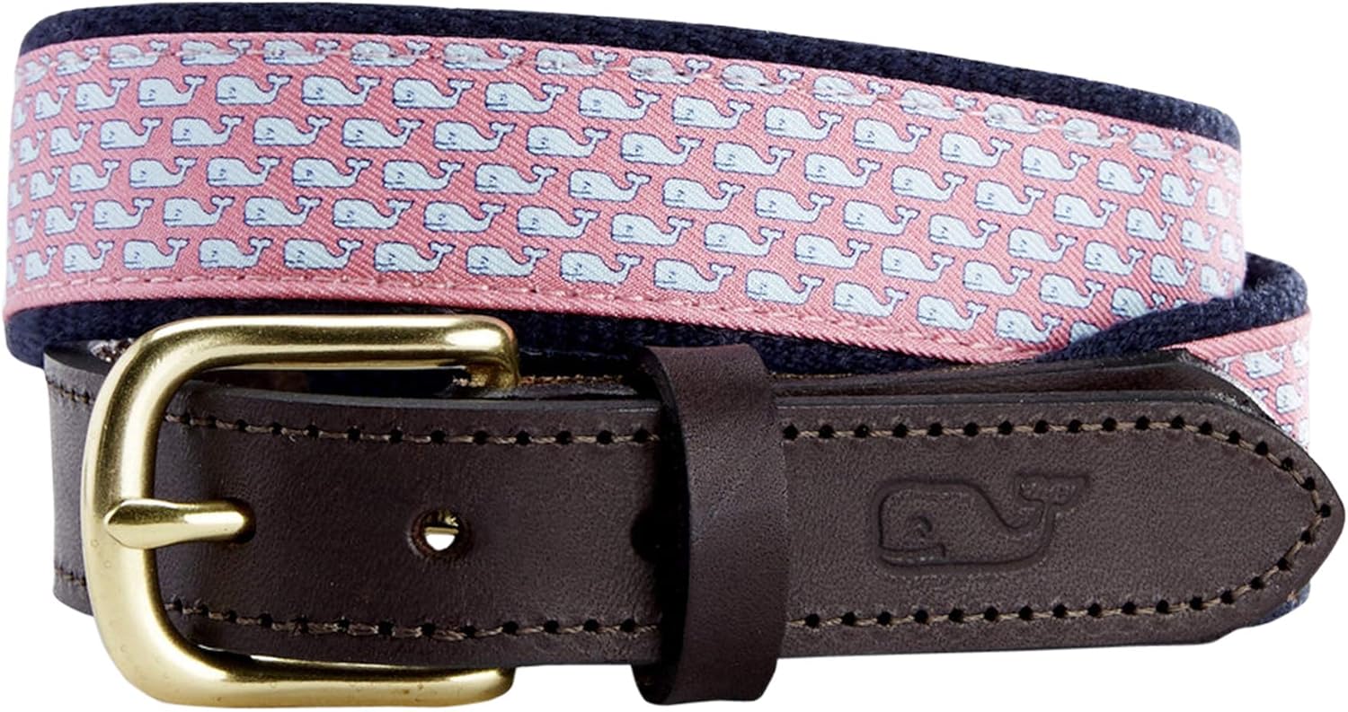 vineyard vines Boys' Boys Whale Canvas Club Belt