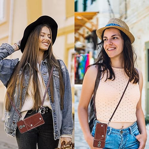 Miniatura 5 de Asuwish Funda de teléfono para Moto E5 Plus E 5 Supra Funda tipo cartera con protector de pantalla y tarjetero para tarjeta de crédito con soporte