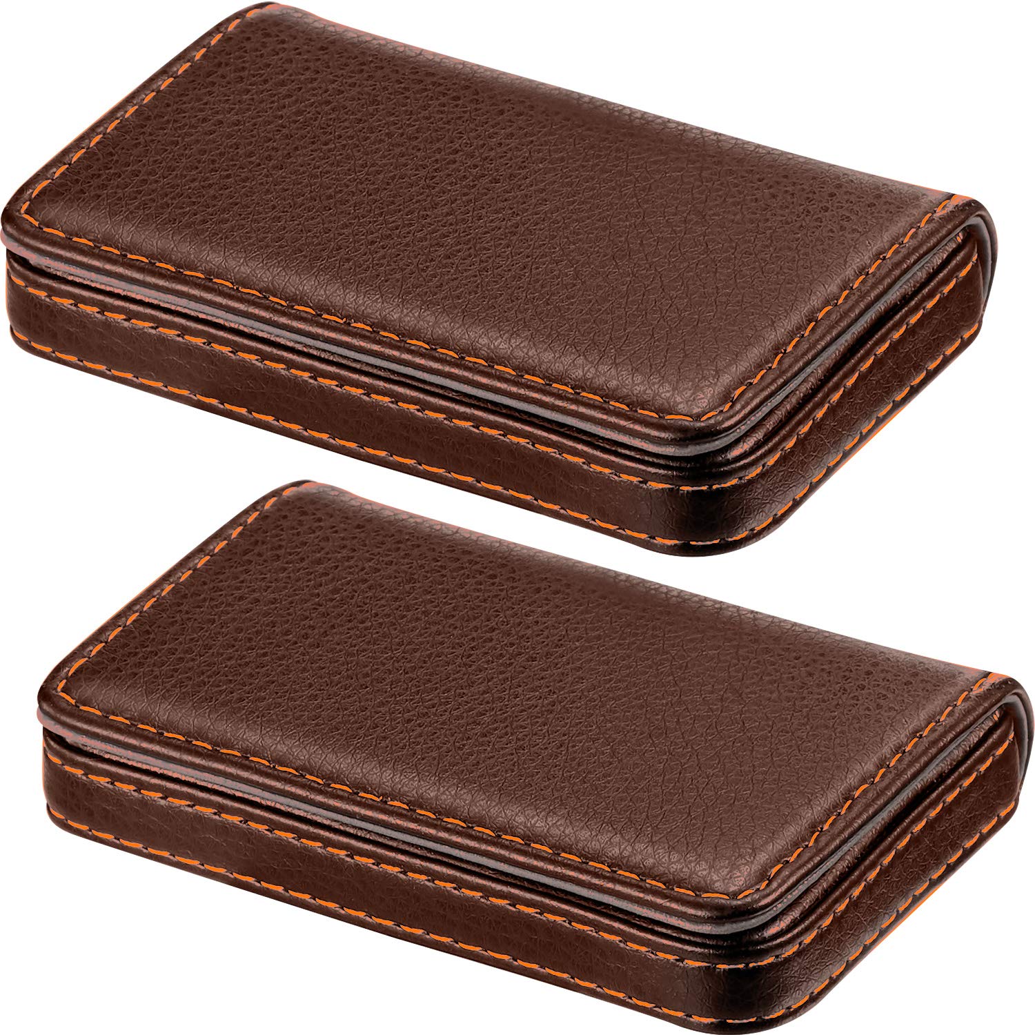 Amazon.com: Outus 2 Pcs Business Card Holder, PU Leather Business