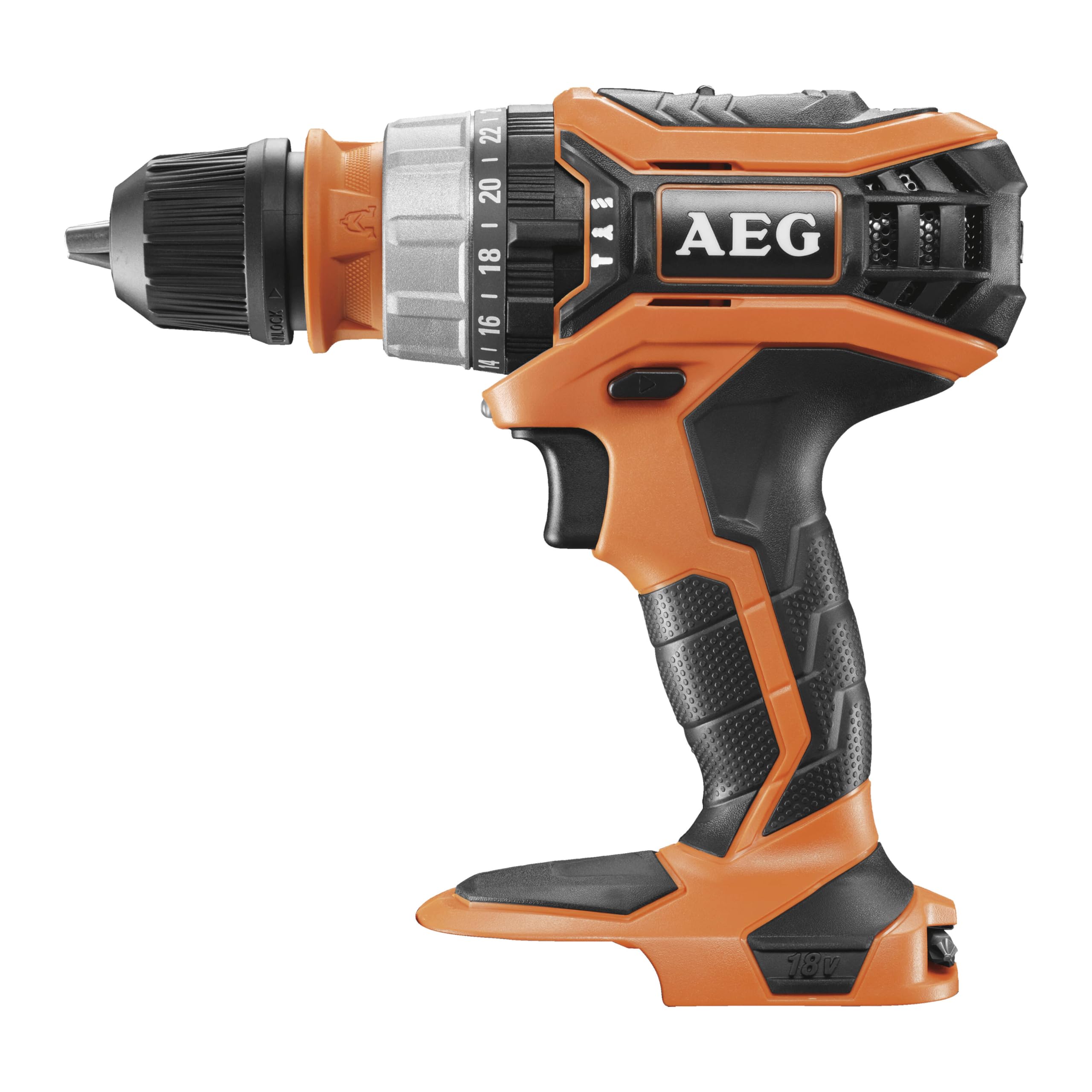 AEG - Perceuse-visseuse à percussion 18V, 60 Nm, 2 batt. Pro lithium 4,0 Ah, chargeur, mandrin amovible 13 mm, en coffret
