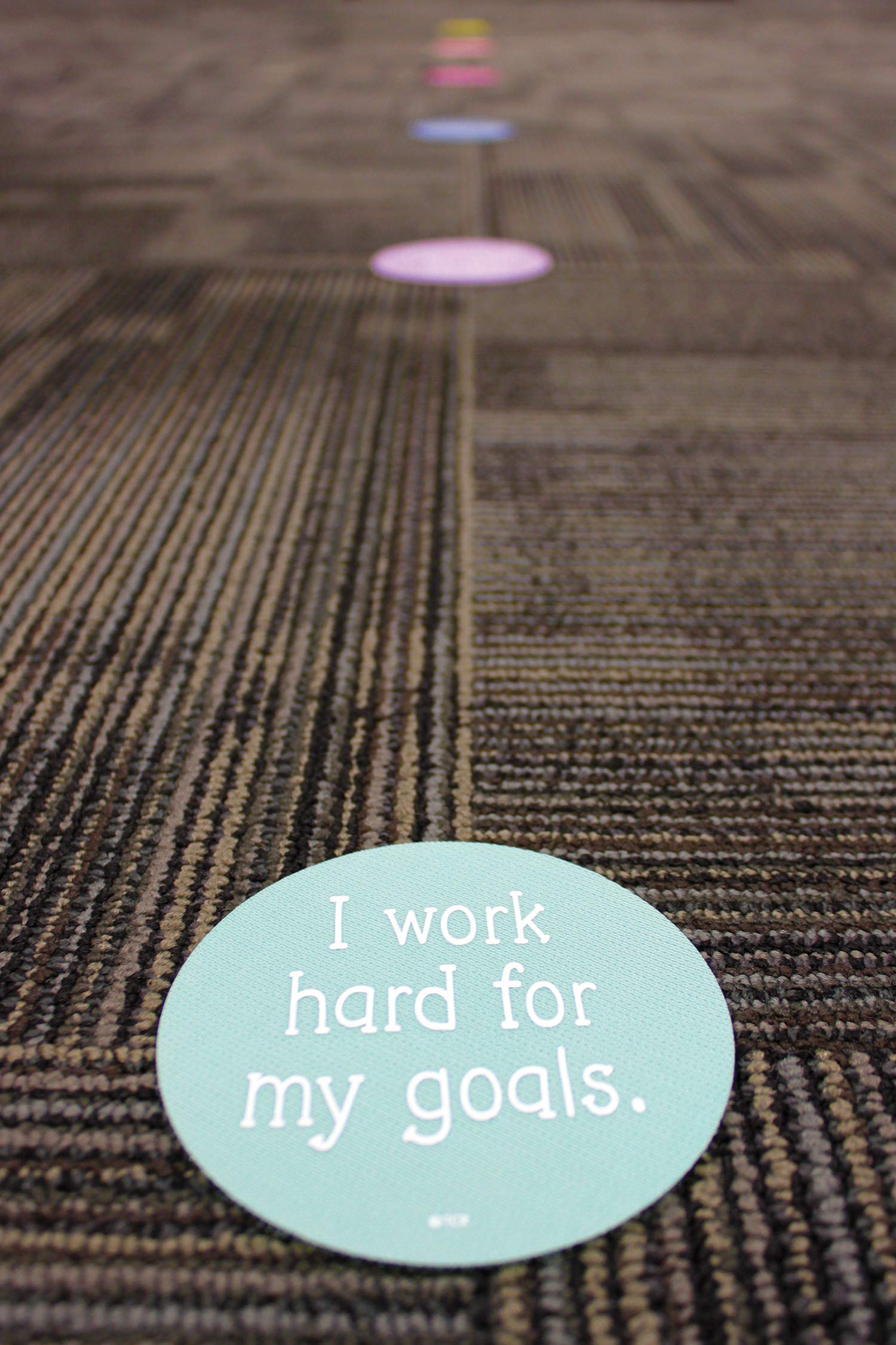 Spot On Carpet Markers Positive Mindset, 4", Pack of 12, Positive Mindset 4" - Image 3