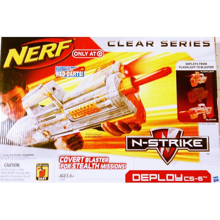 Amazon.com: Nerf N-Strike Clear Series: Deploy CS-6 : Toys