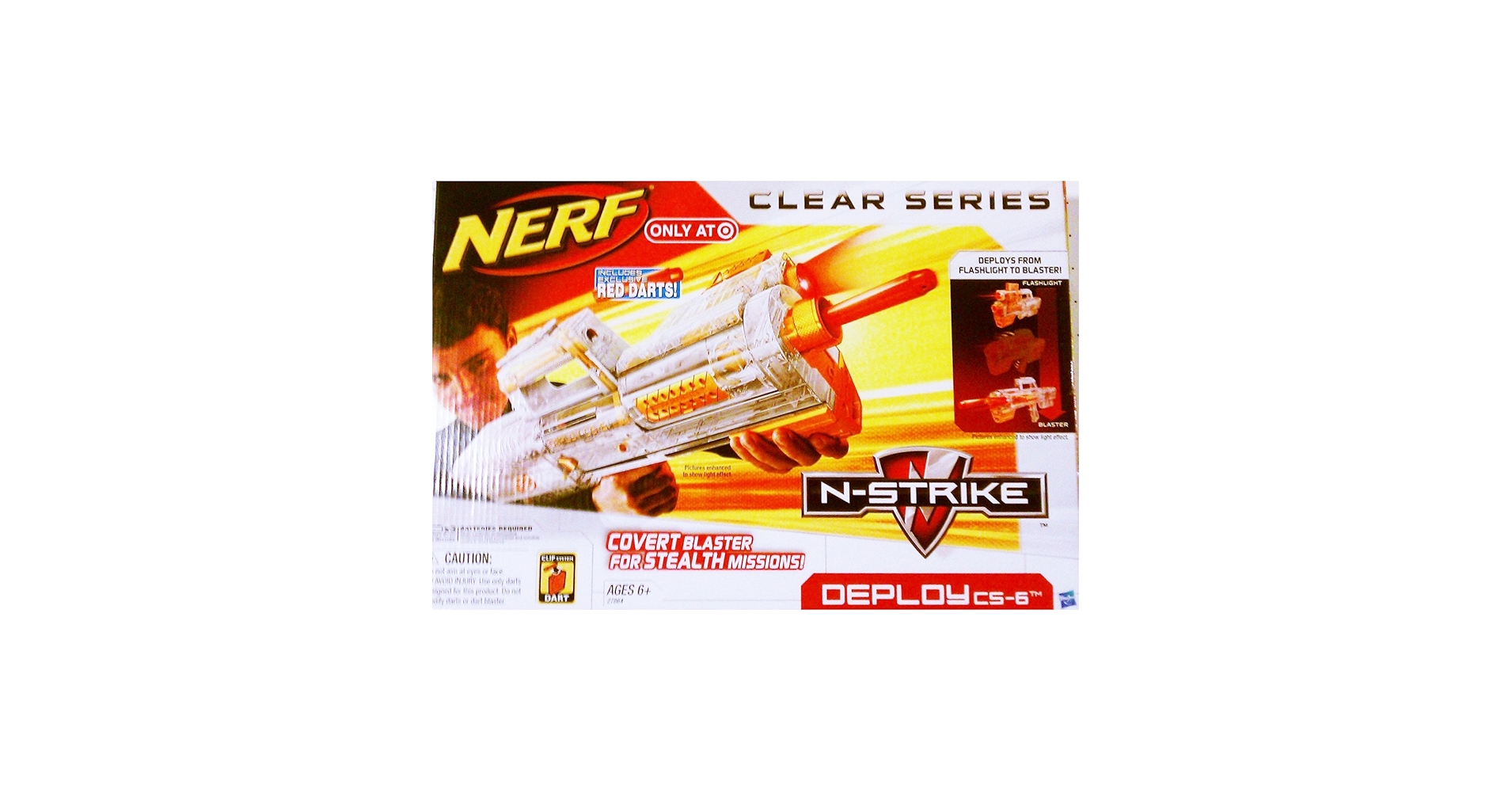【未開封】ナーフ DEPLOY CS-6 希少クリアバージョン Amazon.com: Nerf N-Strike Clear Series: Deploy CS-6 : Toys