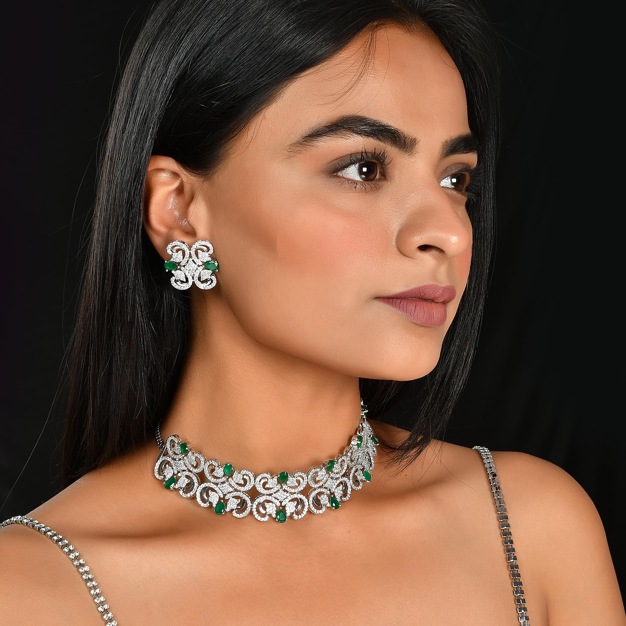 Taj Jahan Necklace Set, Regal Design