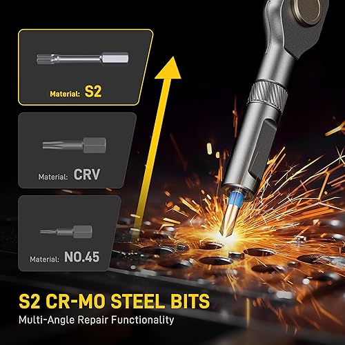 Miniatura 2 de Destornillador magnético 42 en 1, juego de destornilladores, juego de destornilladores de trinquete con estuche de almacenamiento, kit de