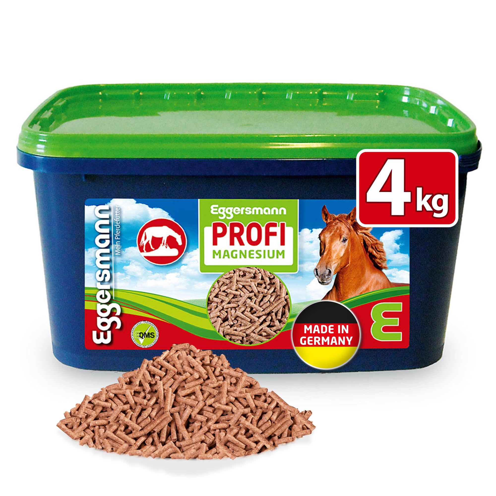 Eggersmann Profi Magnesium – pienso complementario para Caballos – para favorecer la Musculatura Suelta – Cubo de 4 kg