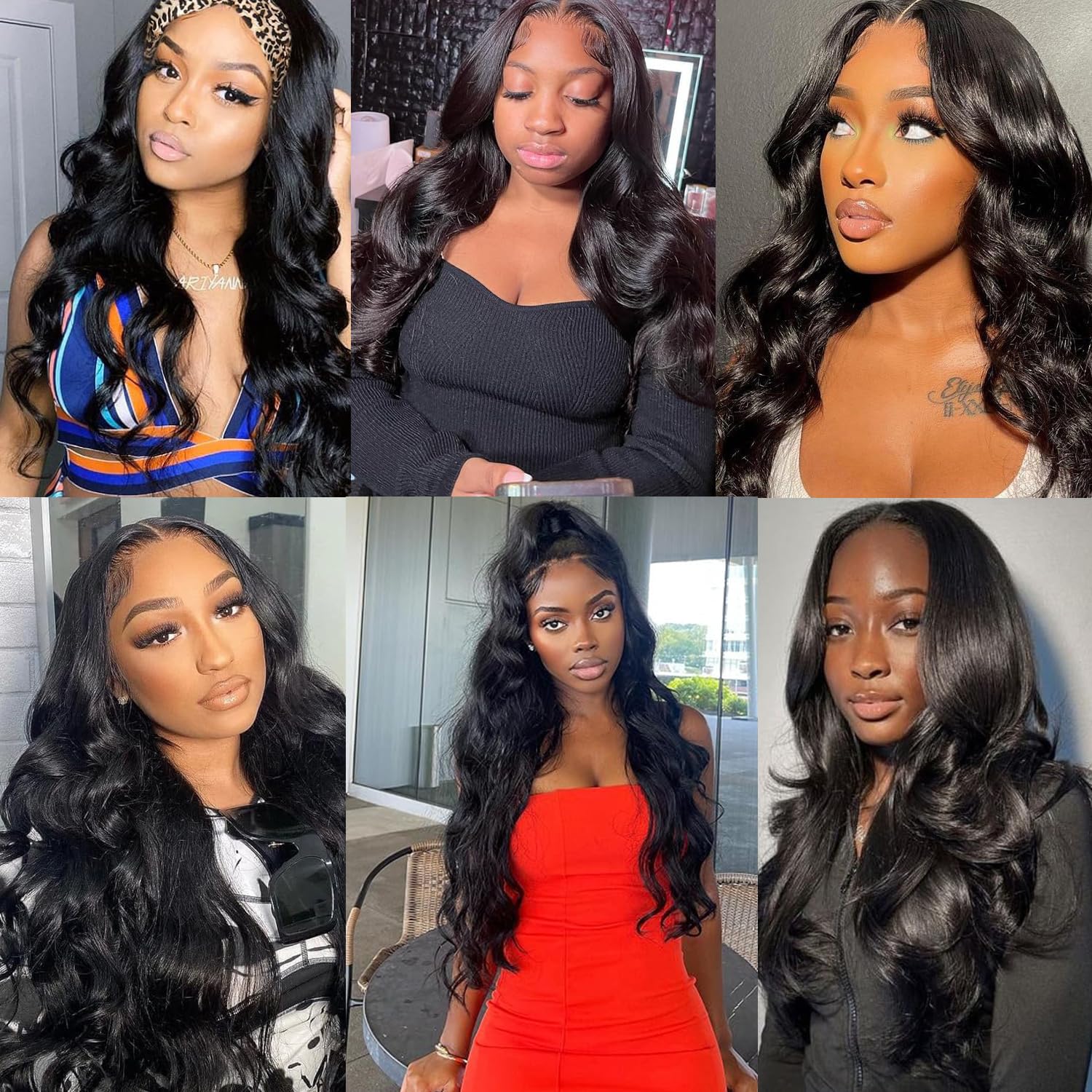 6x6 Closure Hd Transparent Lace Body Wave Human Hair Pre Plucked With BabyHair Bleached Knots High Density 10A Grade Natural Color Brazilian Hair For Woman 6 by 6 (10 Inch)