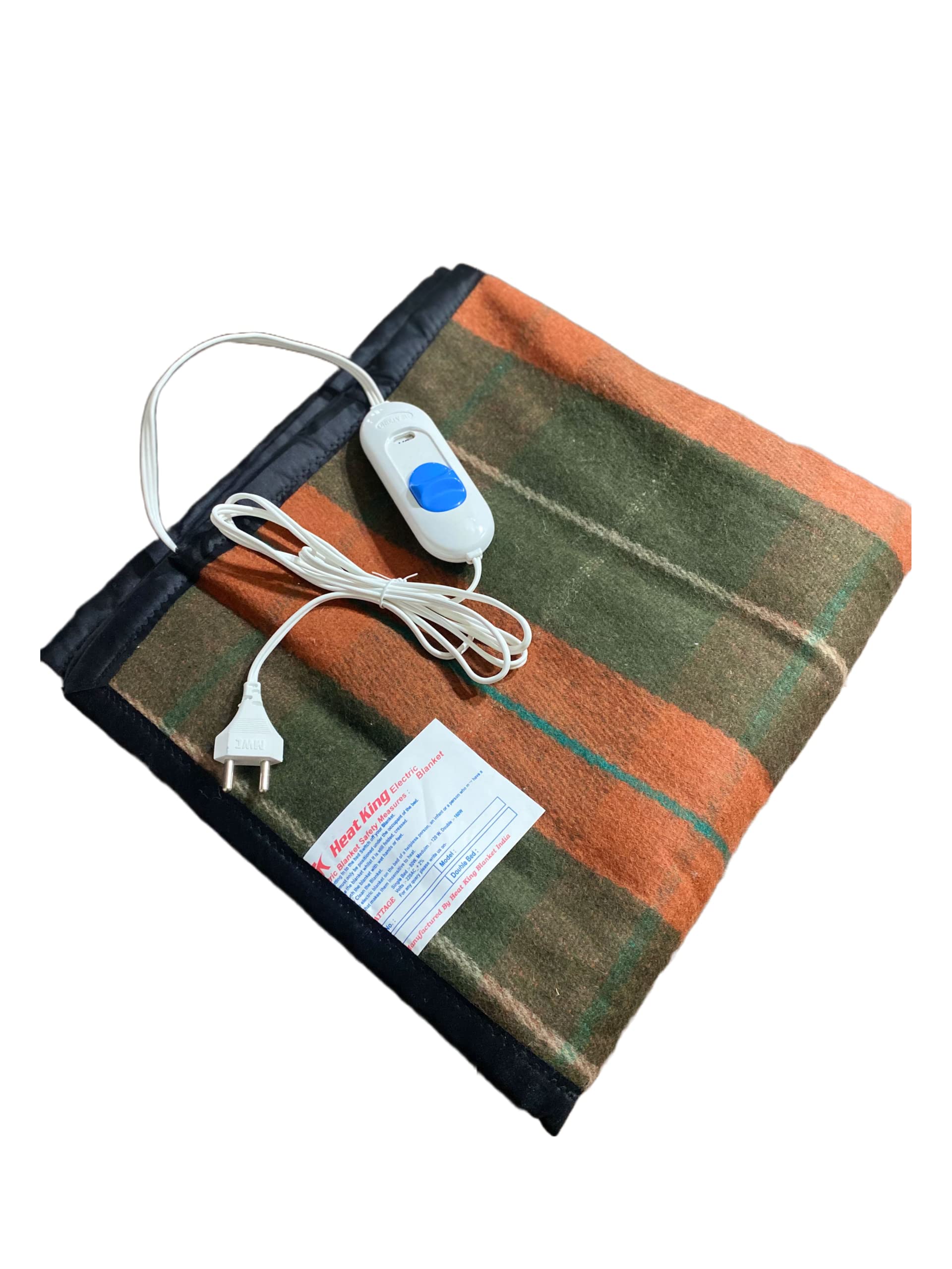Buy Heat King Electric Blanket for Single Bed-Shock Proof Heated Blanket  with 4 Heat Settings.-Size:2.5x5 feet(Single Bed),1 Year Warranty Online at  Low Prices in India - Amazon.in