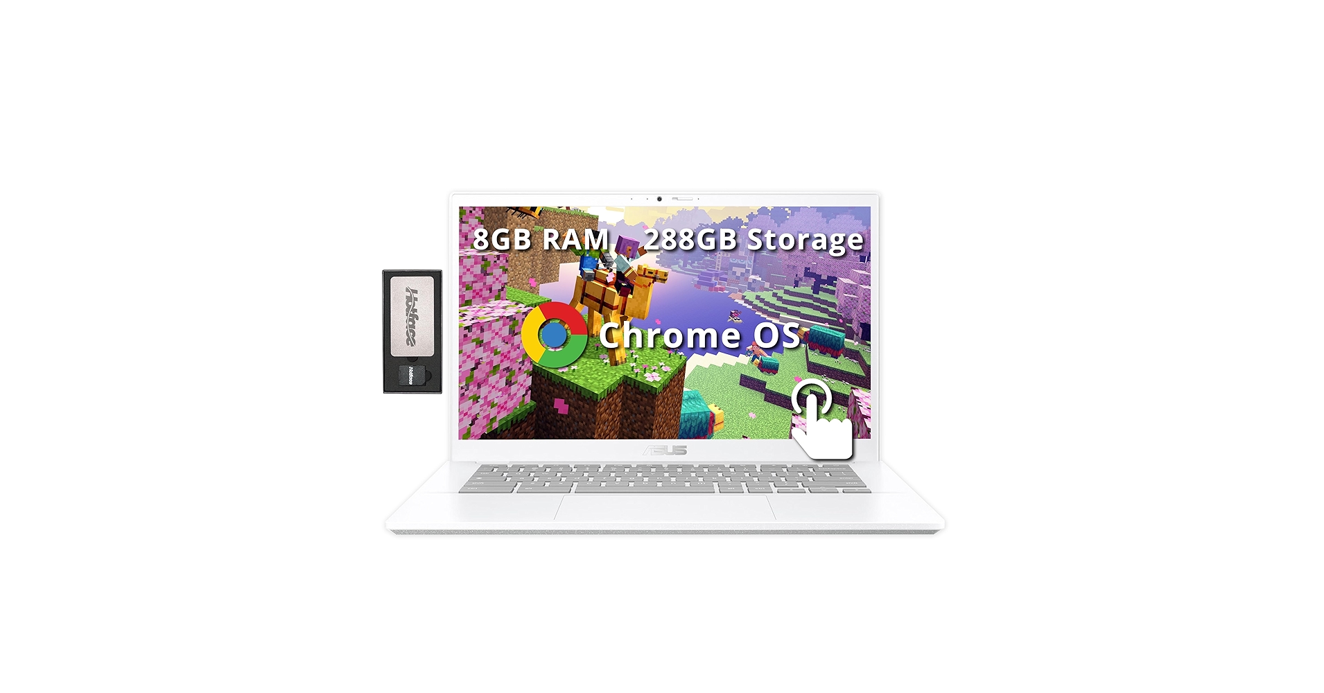 ASUS Chromebook Plus 14インチ ホワイト ASUS Intel Gaming Chromebook Plus CX34, 14