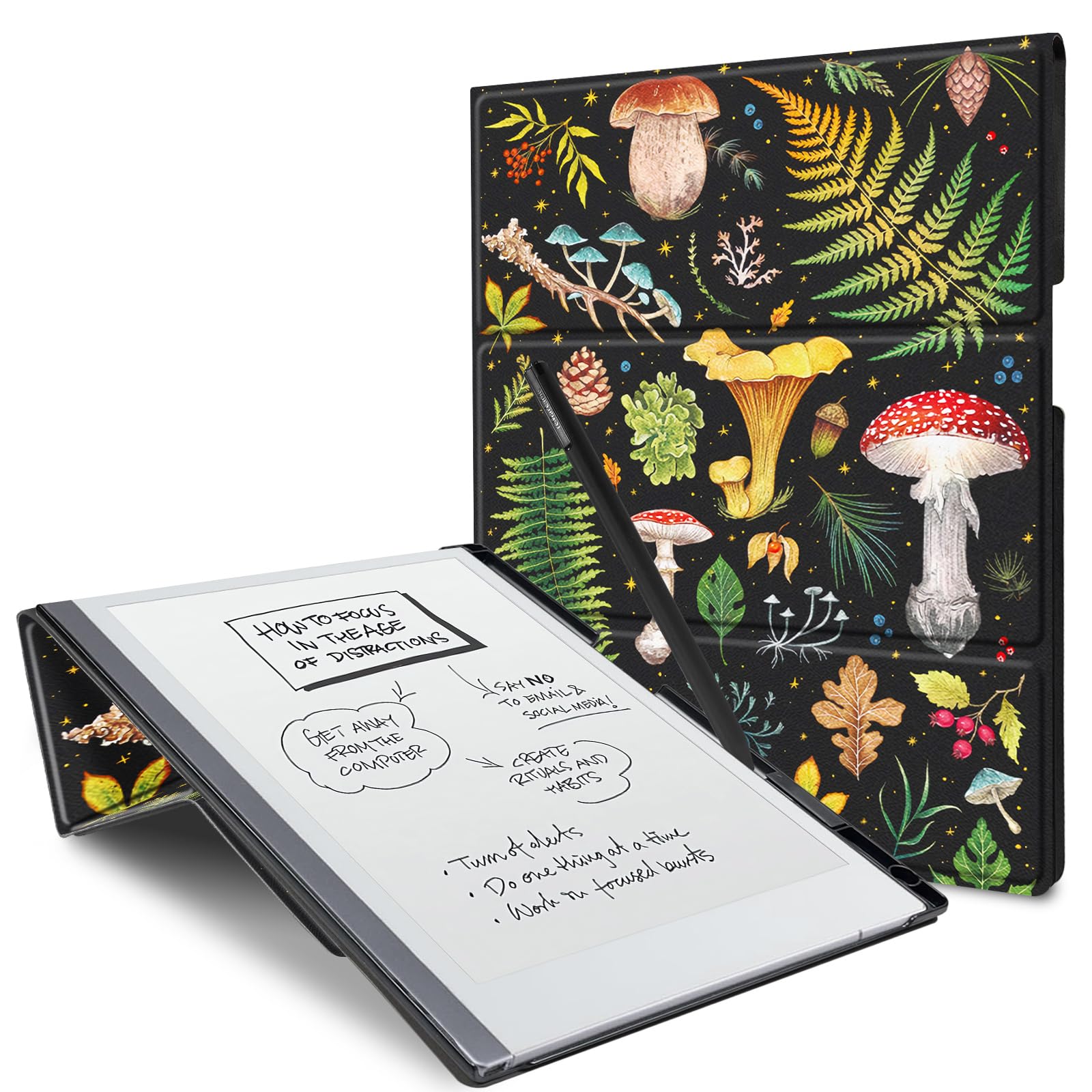 Case for Remarkable 2 Paper Tablet 10.3" 2020 Released,Lightweight and Hard Back Shell Protective Book Folio Cover with Built-in Pen Holder,Comes with Remarkable 2 Pen Tips.