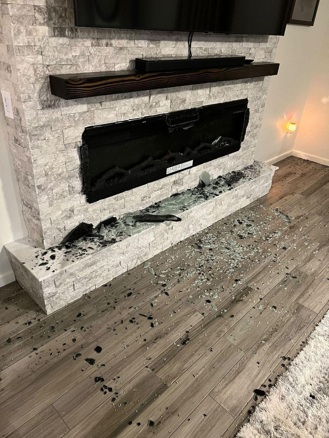 50/mo Finance Dimplex Sierra 60" Linear Electric Fireplace (Model