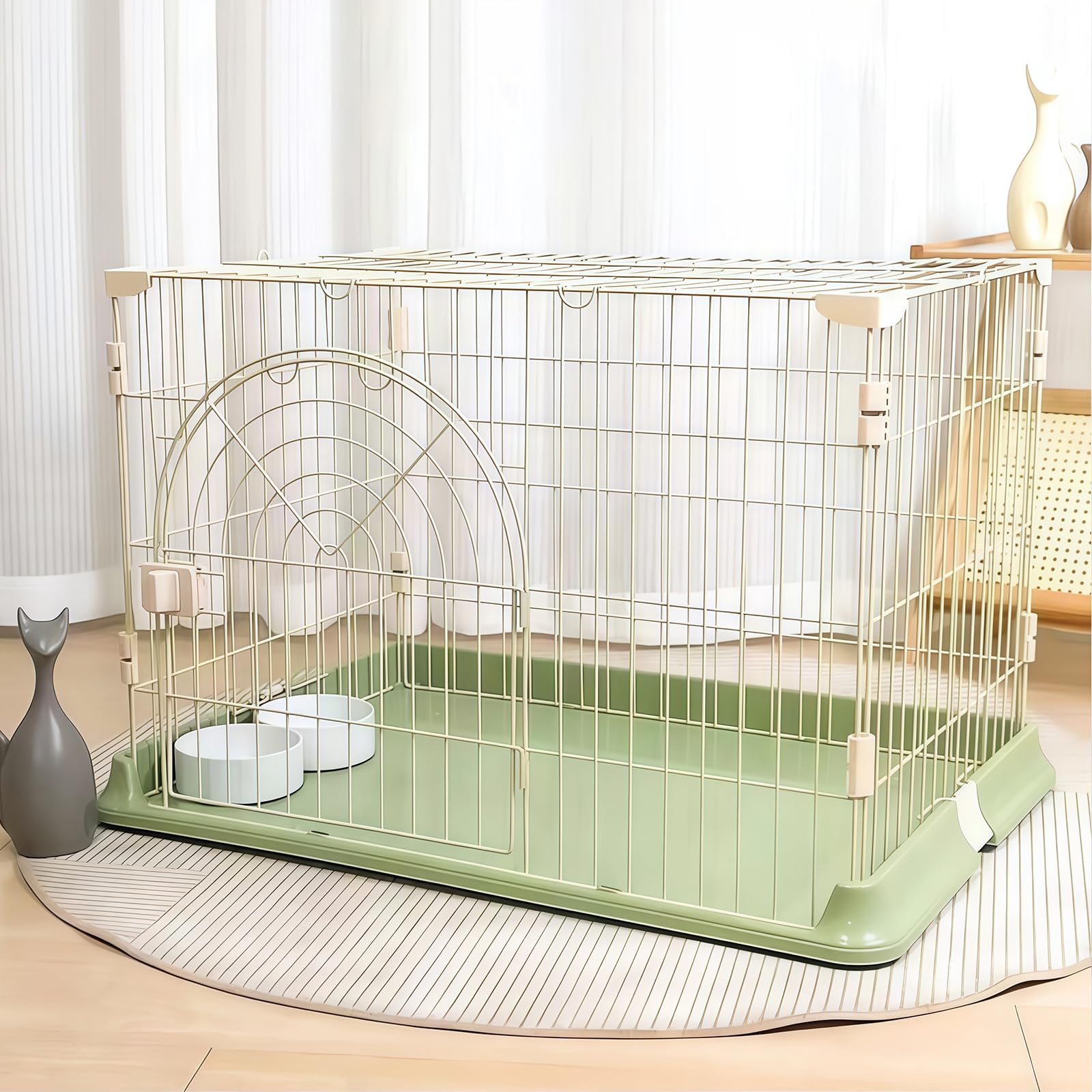 Rshtong 犬 ケージ 犬用サークル ペットケージ 犬 ゲージ 屋根付き 幅 Amazon.co.jp: [Rshtong] 犬 ケージ 犬用サークル ペットケージ 犬