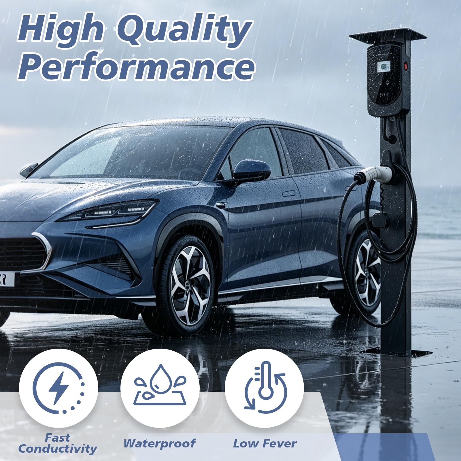 Wallbox - Supporto universale per colonna di carico EV per esterni | Supporto autoportante Wallbox con gestione dei cavi, supporto universale per stazioni di ricarica per auto elettriche