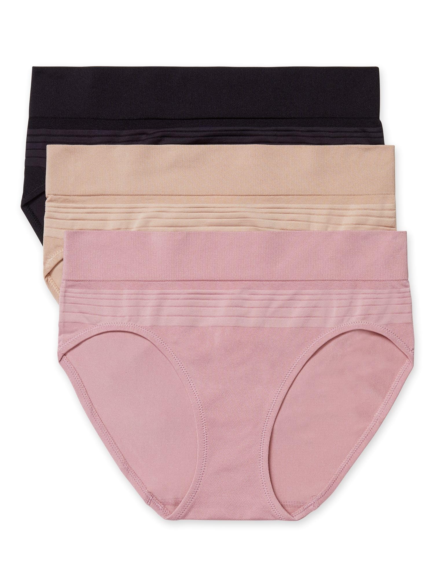 Warner's Women's Warners Blissful Benefits Dig-free Seamless Hipster 3-pack Ru7323w