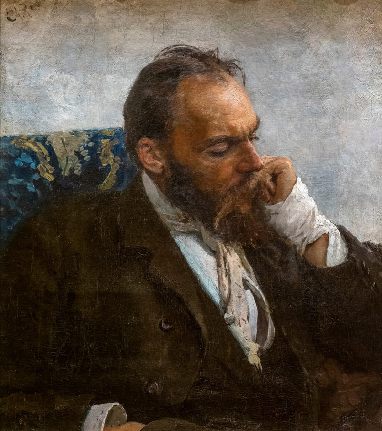 ARTXLXXBN Famous Painting Canvas Artwork Graffiti Print Nikolai Murashko by Ilya Efimovich Repin Portrait Canvas Image for Home Decor 60x90cm