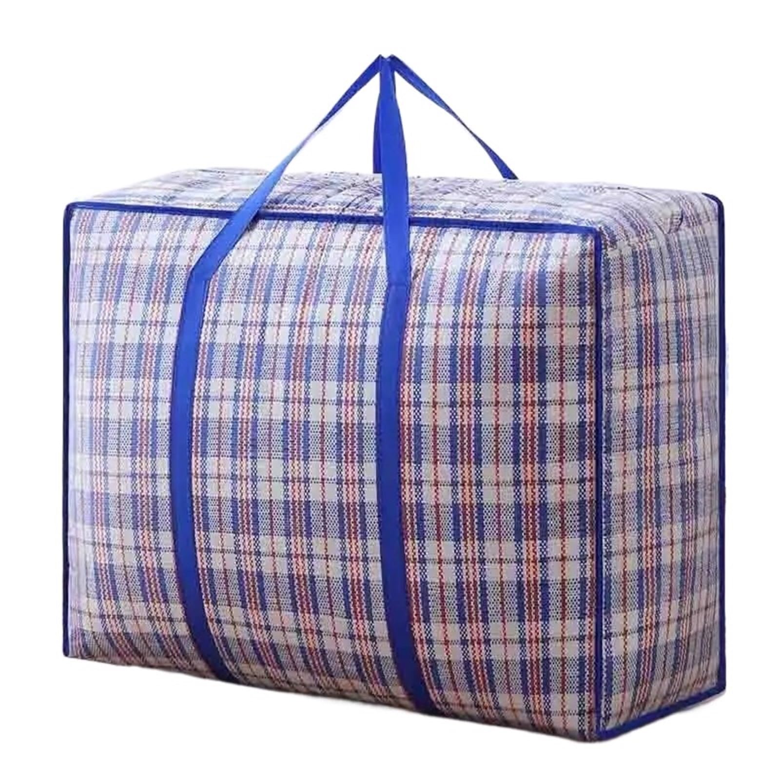 DSFIHJO Storage Bags Extra Large Storage Bags Space Saver Waterproof Dustproof Clothes Quilt Bag Closet Wardrobe Travel Underbed Organizer(Blue,M(60x42x23))