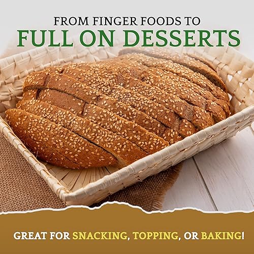 Miniatura 7 de Sunbest Natural Semillas de sésamo marrón orgánicas sin OMG veganas kosher 5 libras