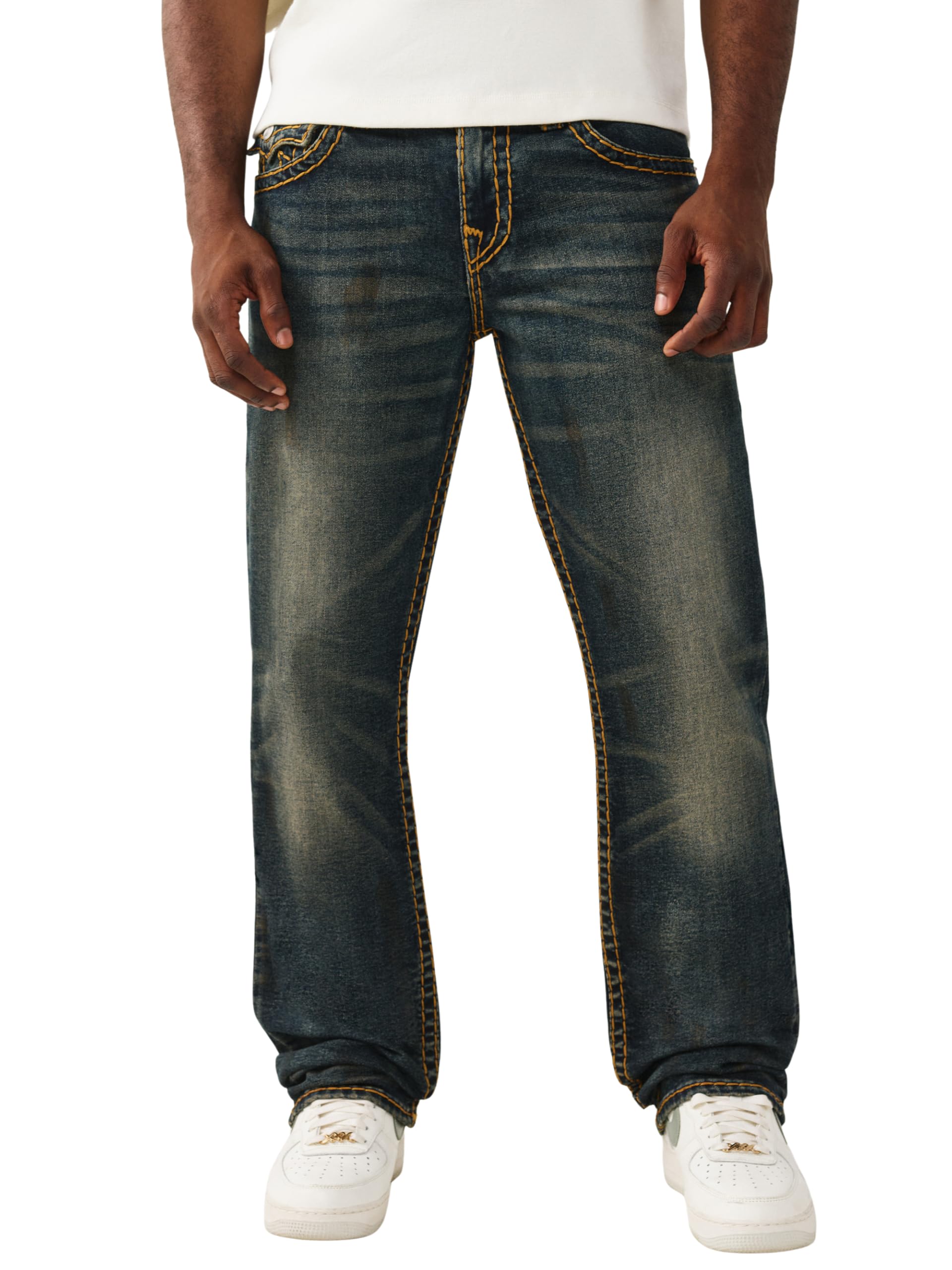 True Religion Men's Ricky Super T Flap Straight Jeans | Straight