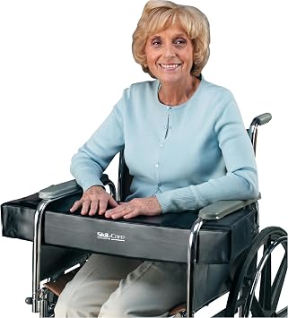 Skil-Care 4 Thick, Laptop w/o Cutouts - Black, 16-18W Full Arm Wheelchairs - Additional Comfort for Wheelchair or Geri-Chair Patients, Wheelchair Cushions and Accessories, 307020