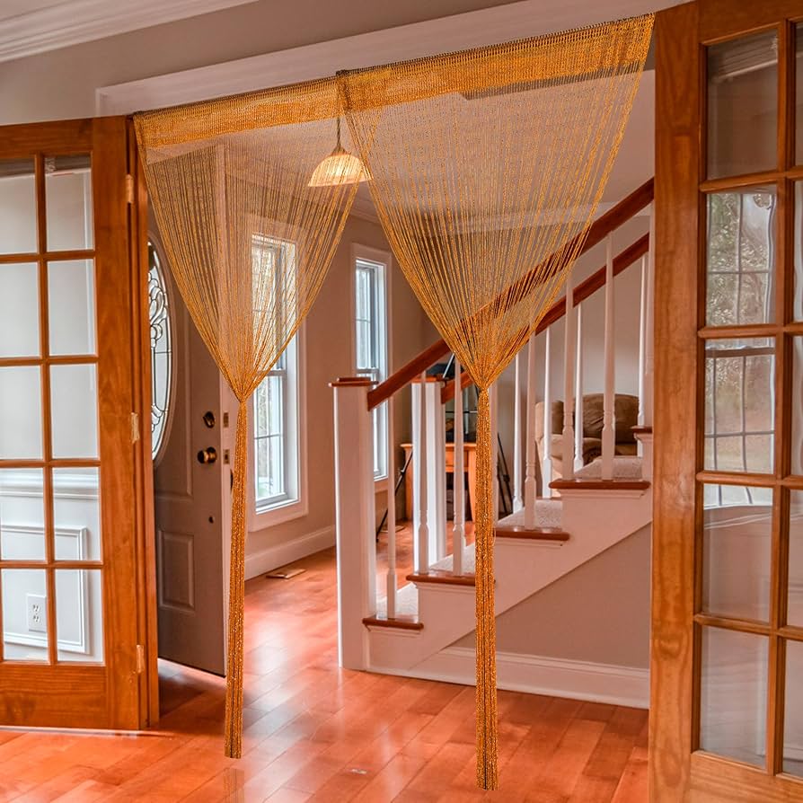 [3枚セット]ストリングスカーテン 紐の連 3枚セット]ストリングスカーテン 紐の連 3枚セット]ストリングス