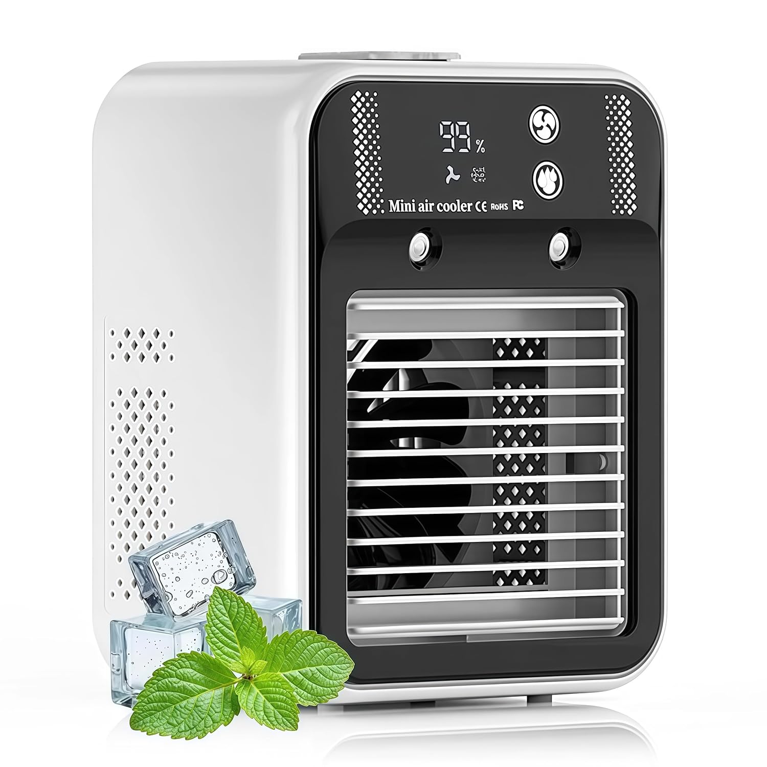 2025 Upgraded Glacier Breeze Ac Glacier Breeze Portable Ac Portable Air Conditioner 2 4h Timer 3speeds Ultra-Quiet Intelligent