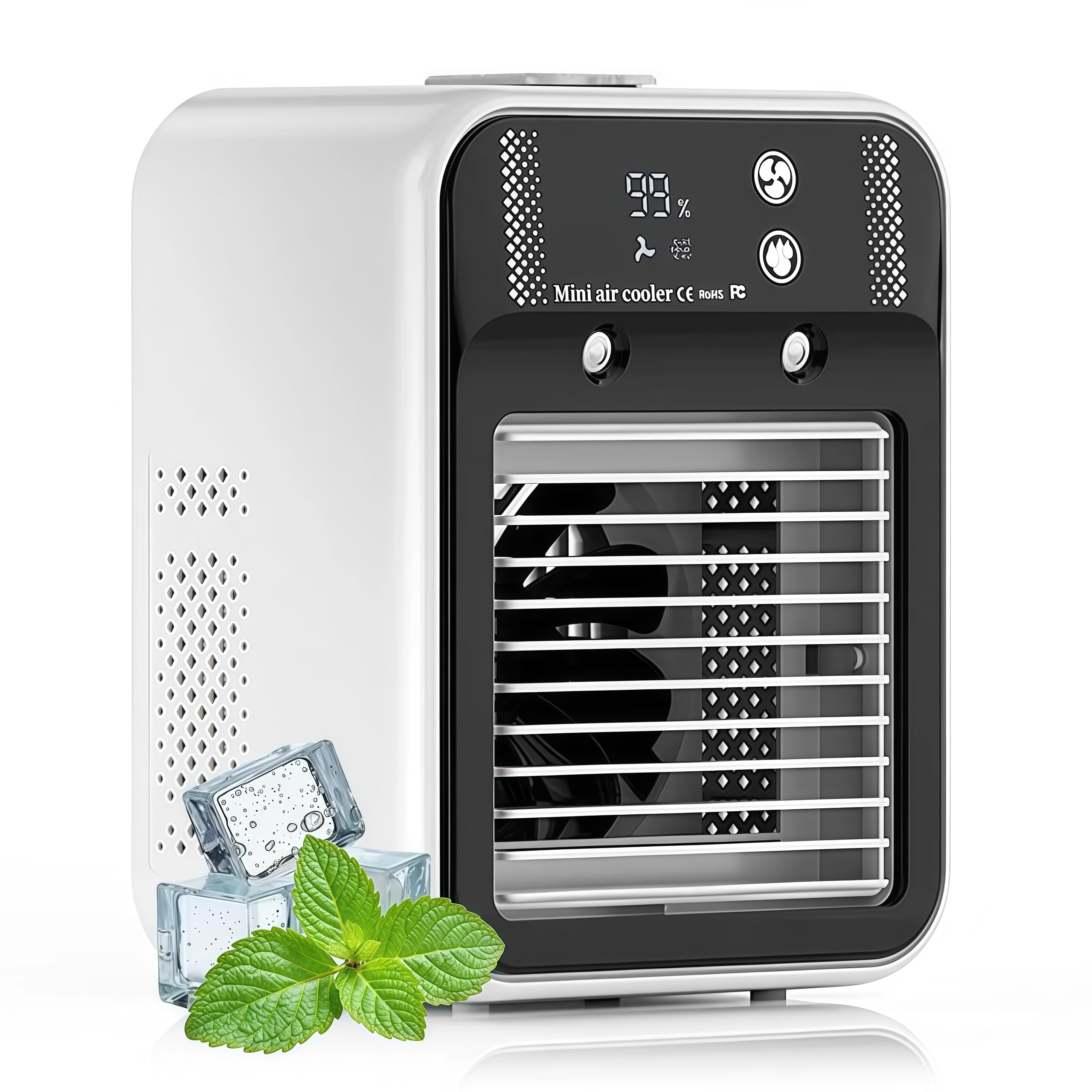 2025 Upgraded Glacier Breeze Ac Glacier Breeze Portable Ac Portable Air Conditioner 2 4h Timer 3speeds Ultra-Quiet Intelligent