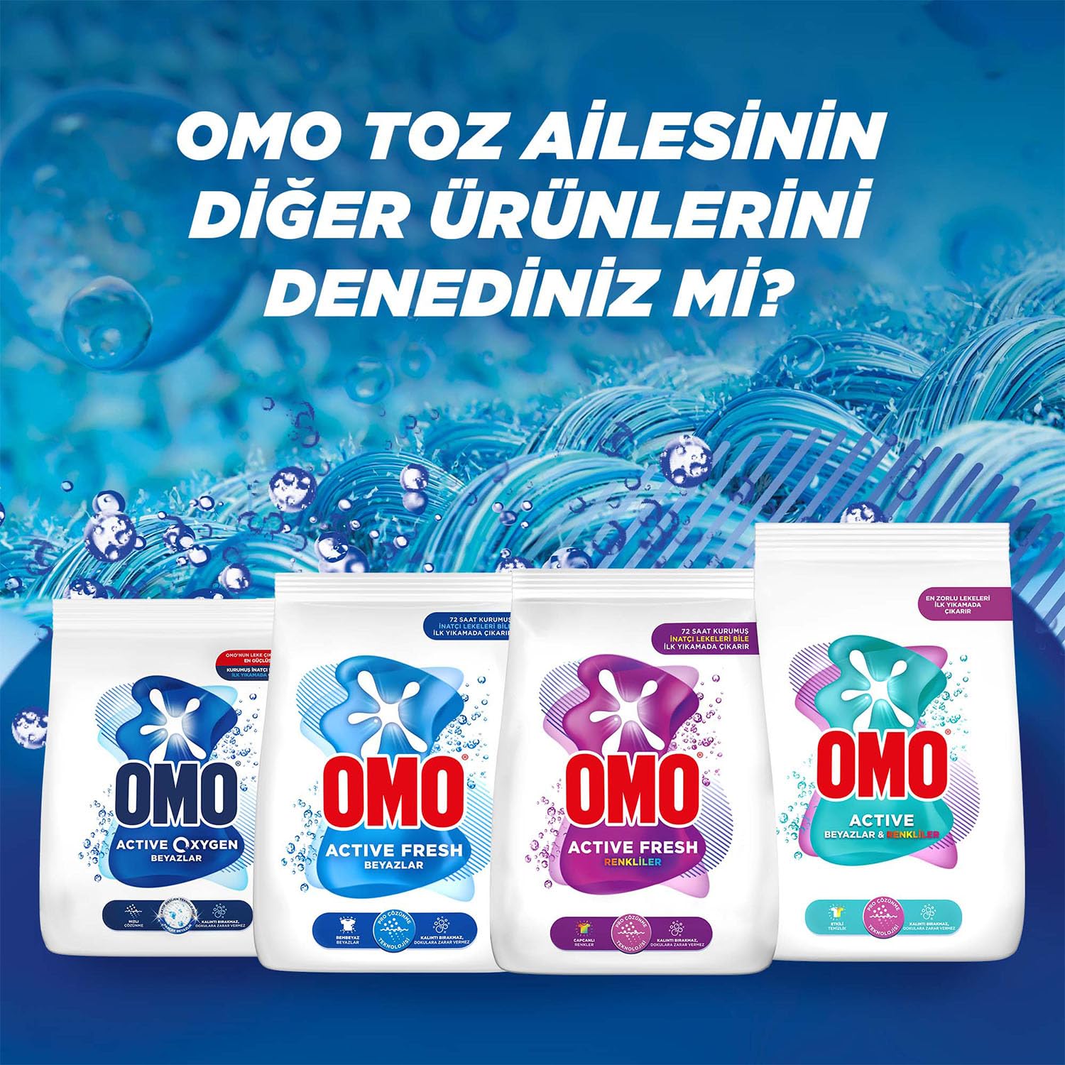 Omo Active Fresh Renkliler Toz Deterjanı 3 kg