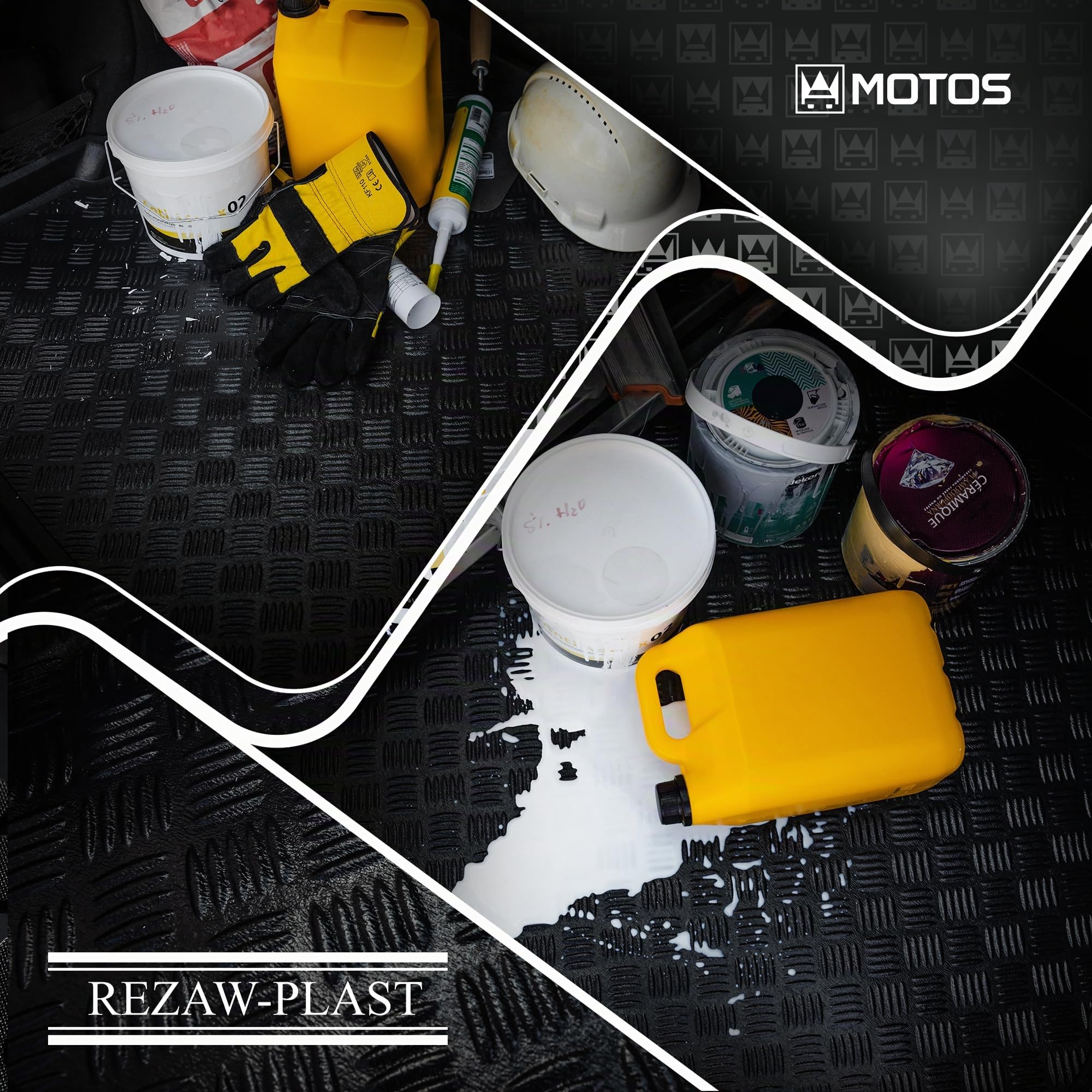 MOTOS Tapis de coffre en PE pour Peugeot 206 1998-2012 Rendez votre voyage plus confortable grâce à ce tapis de voiture durable - Tapis de coffre de voiture tout temps, protection contre les salissure