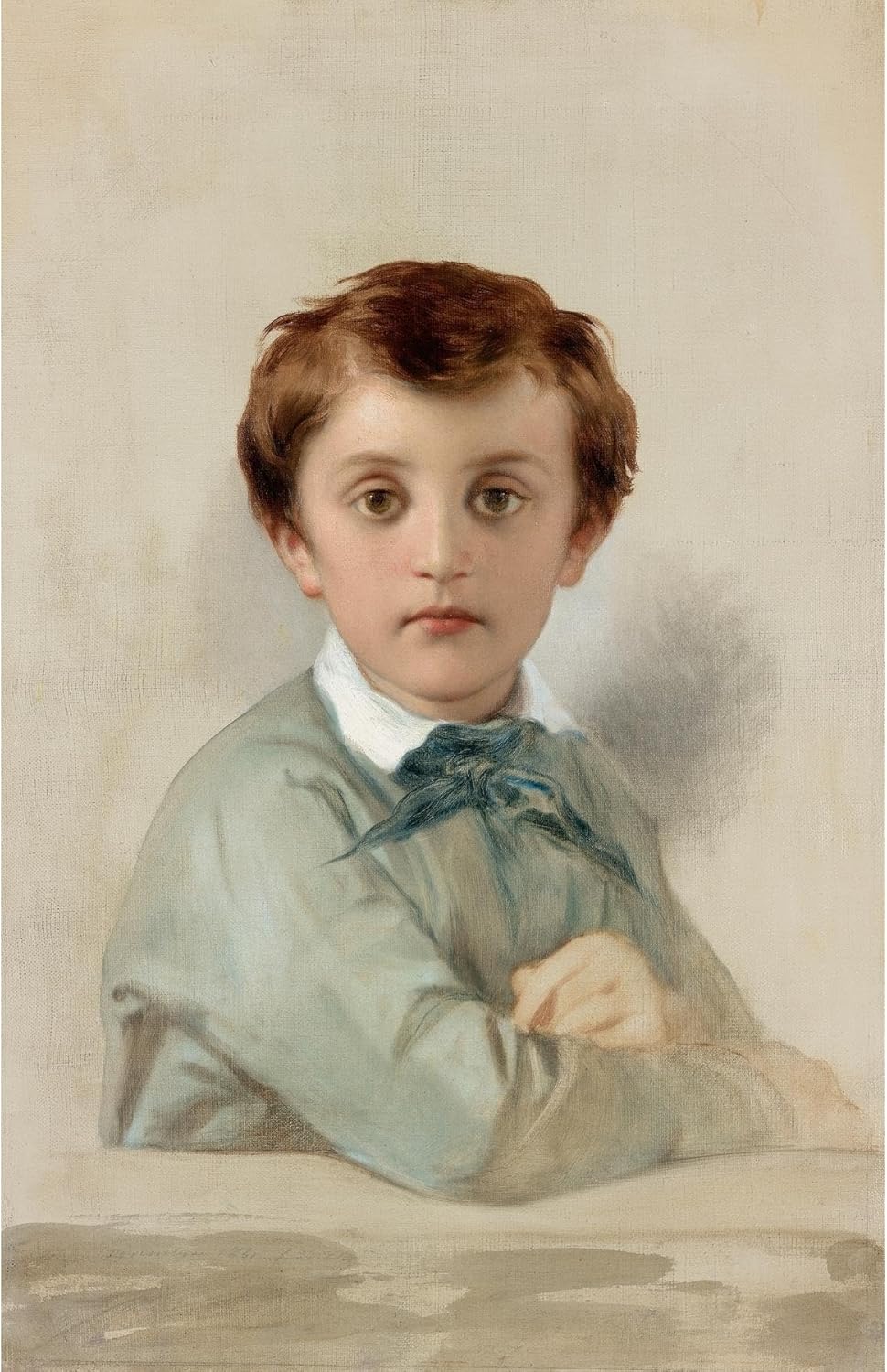 ArtDirect Portrait of Philippe-Grégoire Delaroche, the Artist's Younger Son (1851) Unframed Art Print Giclee Poster by Paul Delaroche - Ready for Framing with Customization Sizes 6x10, 9x14, 13x20, 23x36, 31x48 and 39x60 inches