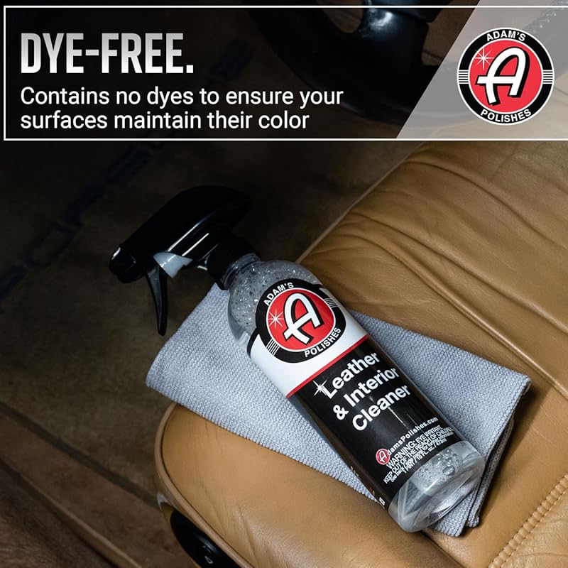 Adam's Polishes Leather & Interior Cleaner, 16oz 16 Fl Oz (Pack of 1)