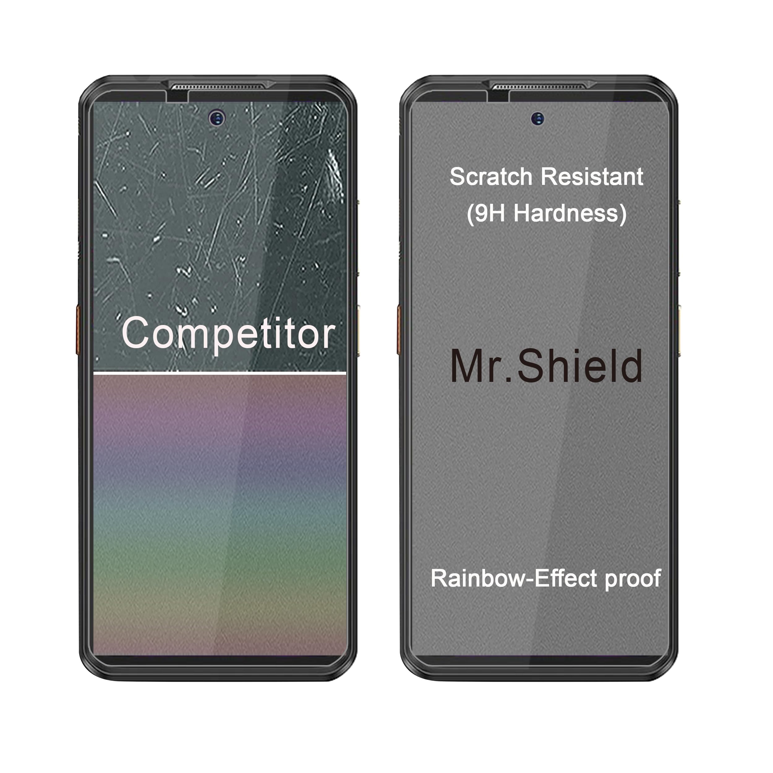 Mr.Shield Pellicola In Vetro Temperato Per Ulefone Armor 24 (3 Pezzi) - Durezza 9H, Anti Graffio, Anti Impronta