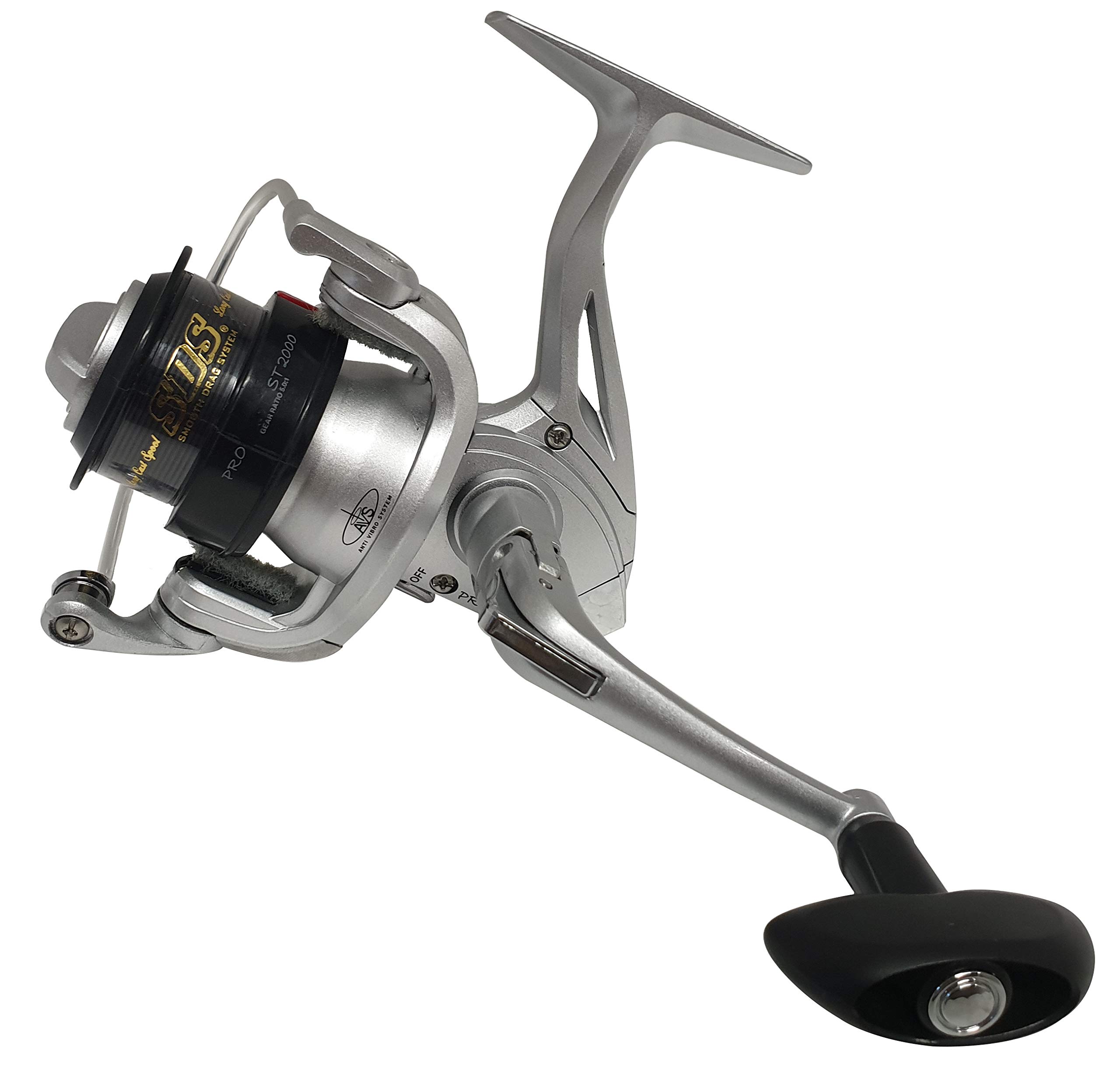 CARSON Kit Canna da Pesca Spinning Carbonio PJDM 860 con Mulinello | Mulinello ProCAST3000 con Filo, Lunghezza 2.10m o 2.40m, Impugnatura Ergonomica, Anelli in Alconite, Acqua Dolce e Salata
