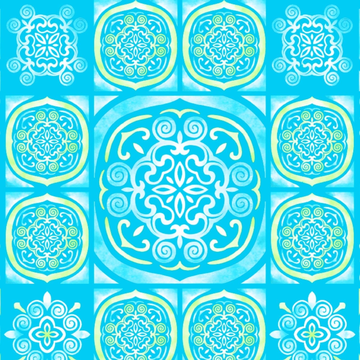 IBKUL Athleisure Wear Sun Protective UPF 50+ Icefil Cooling-Colette Print Long Sleeve Mock Neck Top-10090 - Image 5