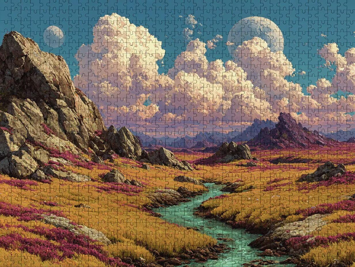 Cloud Holz Puzzles 141x87cm, Sicht Jigsaw Puzzles 4000 Teile für Erwachsene Mit Box, EIN Herausforderndes Rätsel Game, Farbenfrohes Legespiel, Geeignet für die meisten Gruppen, Geschenke, 2-3364