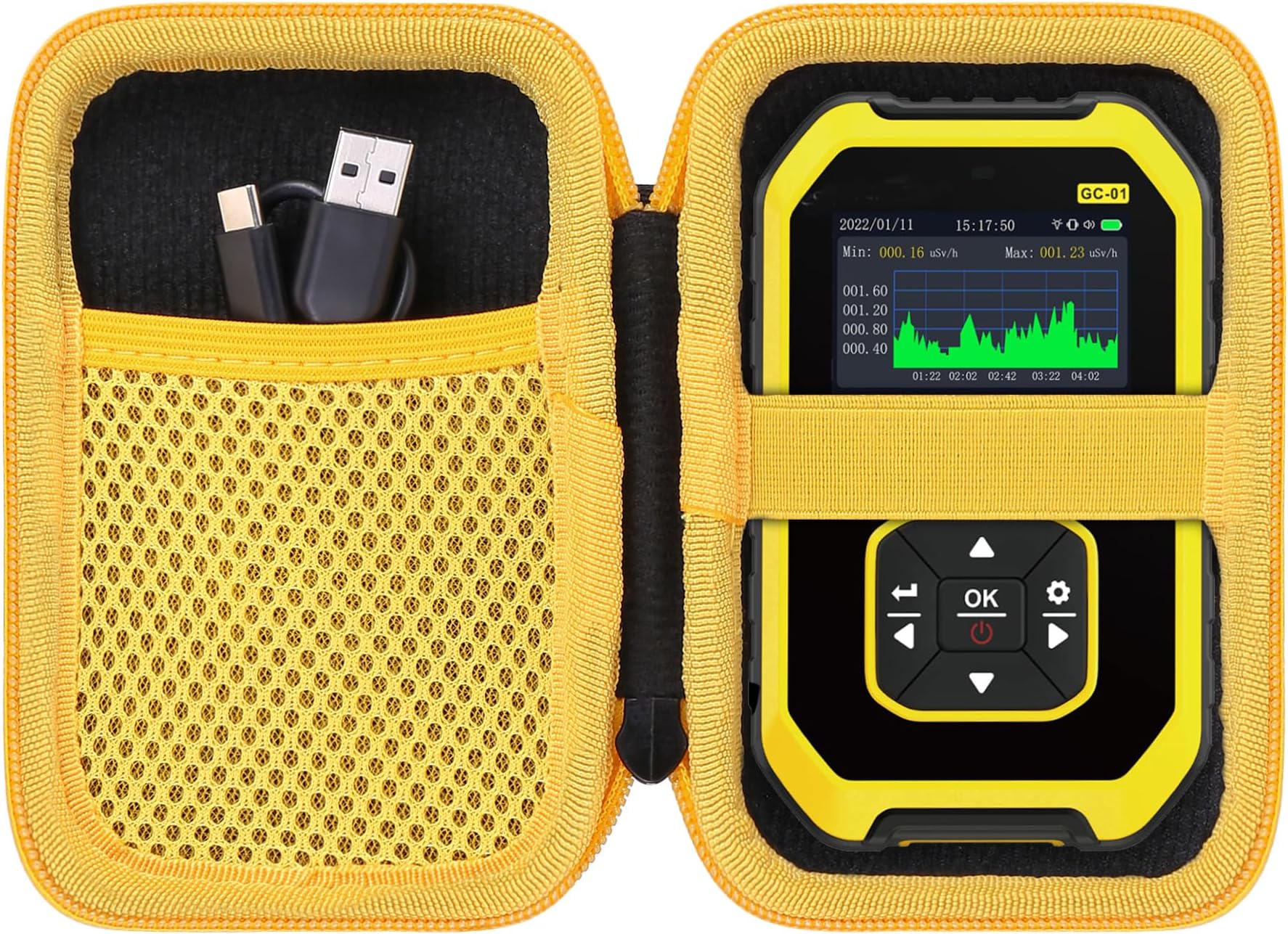 Carrying Case Replacement for FNIRSI Radiation Dosimeter X-Ray Electromagnetic Radiation Tester, Case only
