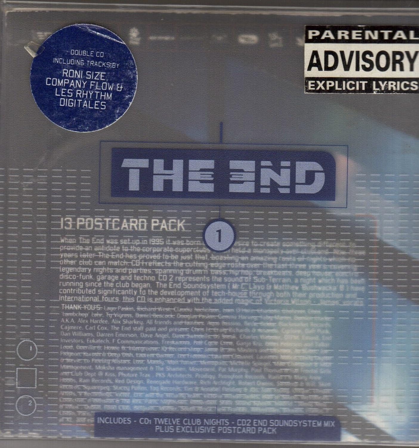 V A Roni Size Company Flow Les Rhythm Digitales Howie B Freestylers The End 1 Xl Recordings 2 Cd Amazon Com Music